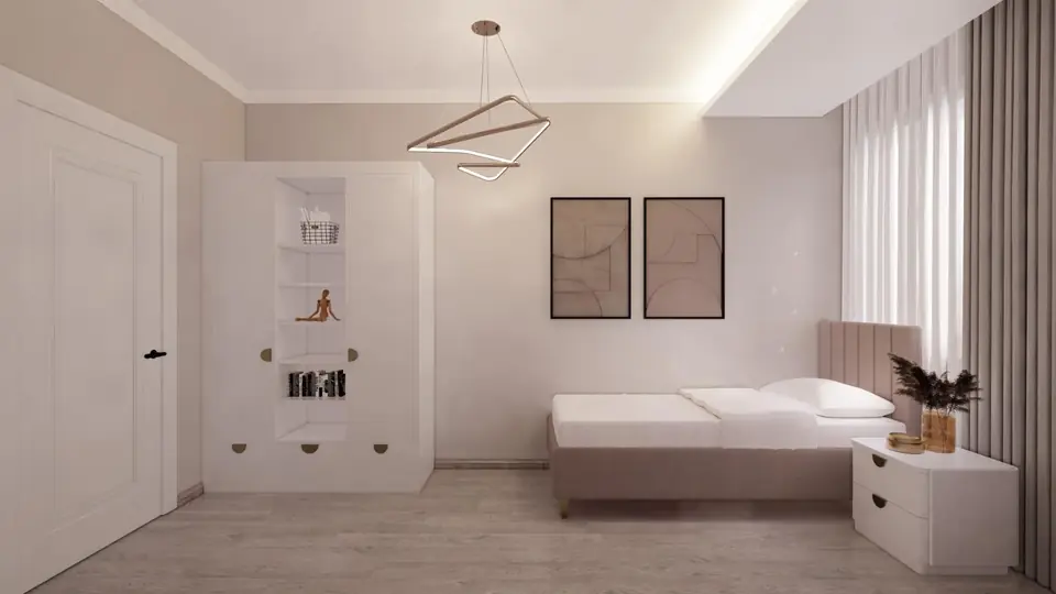 Sade ve aydınlık yatak odası
